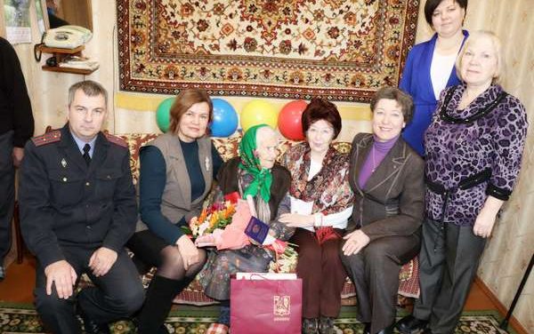 Акция – поздравление 100-летней жительницы Ошмянщины