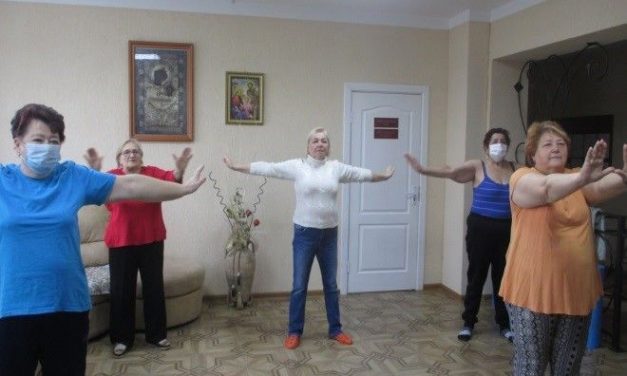 Оздоровительные занятия для пожилых в Центре досуга аг.Василишки