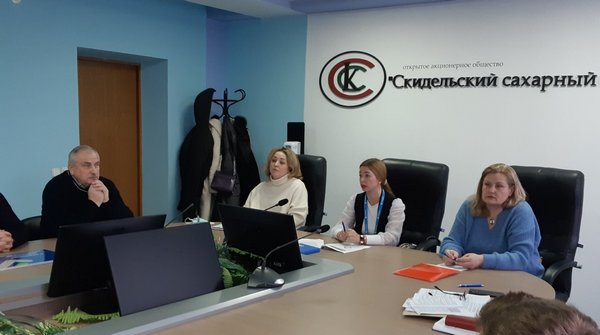 Встреча с трудовым коллективом  ОАО «Скидельский сахарный комбинат»