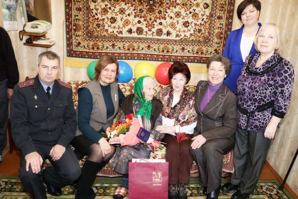 Акция — поздравление 100-летней жительницы Ошмянщины