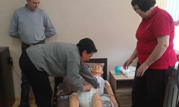 Обучающий тренинг ГО ОО Белорусского Красного Креста для специалистов ГУ “Государственный социальный пансионат “Сосновый бор”